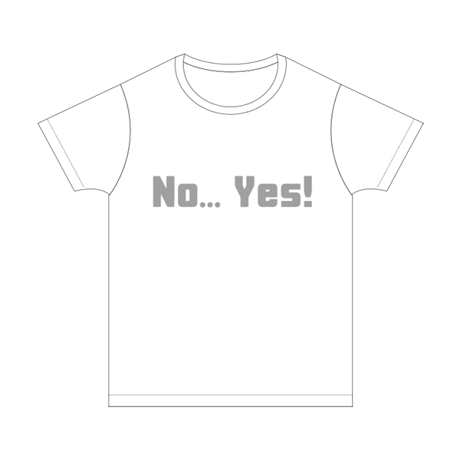 NO YES Tシャツ／ホワイト