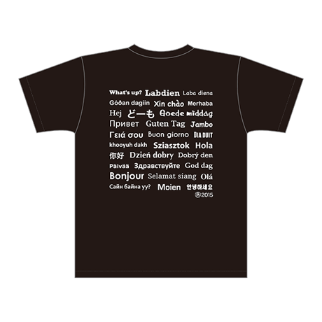 LIFE IS A JOURNEY ドライTシャツ／ブラック