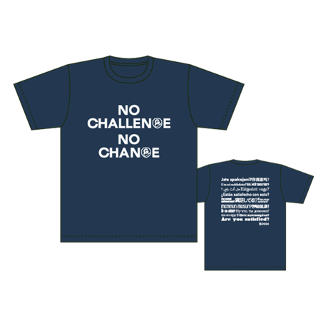 NO CHALLENGE NO CHANGE Tシャツ／ネイビー