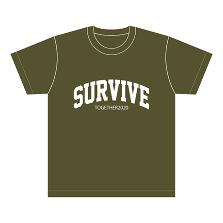 SURVIVE Tシャツ／シティグリーン