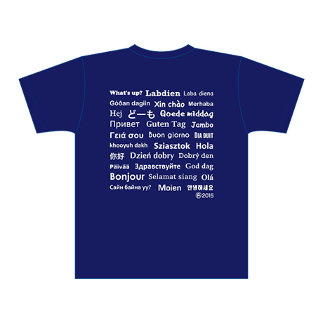 LIFE IS A JOURNEY ドライTシャツ／ジャパンブルー
