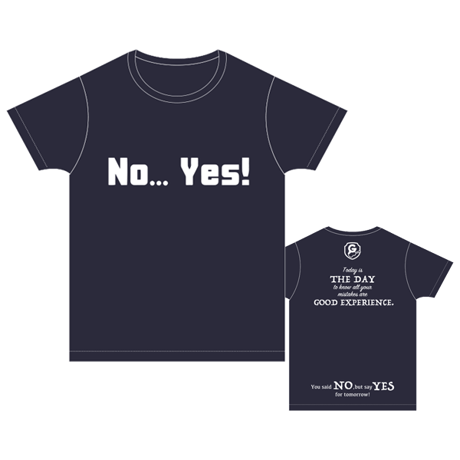 NO YES Tシャツ／ネイビー