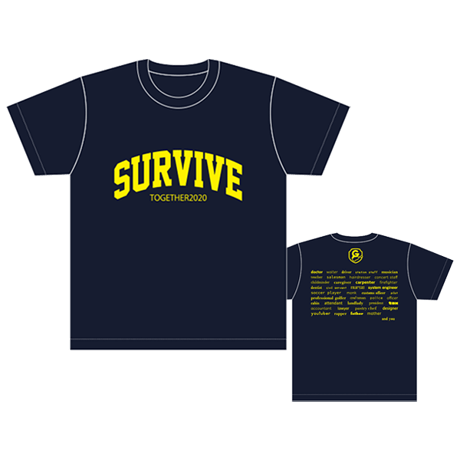 SURVIVE Tシャツ／ネイビー