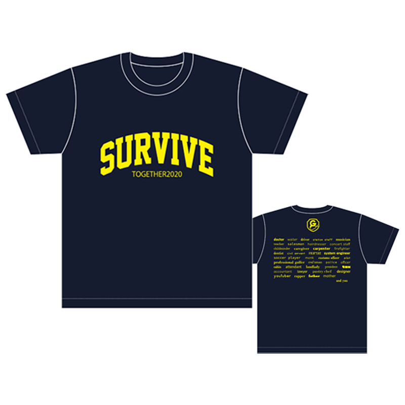 SURVIVE Tシャツ／ネイビー | Rap+ ONLINE SHOP