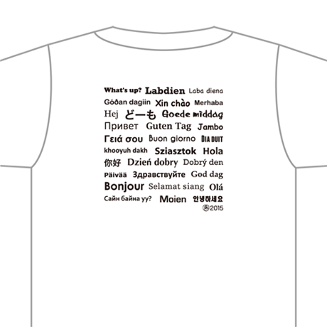 【KIDSサイズ】LIFE IS A JOURNEY ドライTシャツ／ホワイト✕ブラック