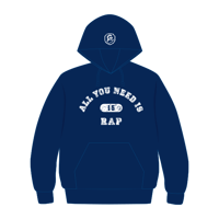 ALL YOU NEED IS RAP カレッジパーカー