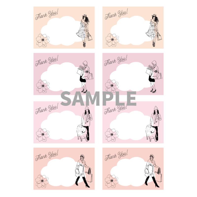 AYA様✶⋆確認専用ページ コメントカード メッセージカード メッセージカード（A4サイズ/PDF 2ページ） | Belle Milyy