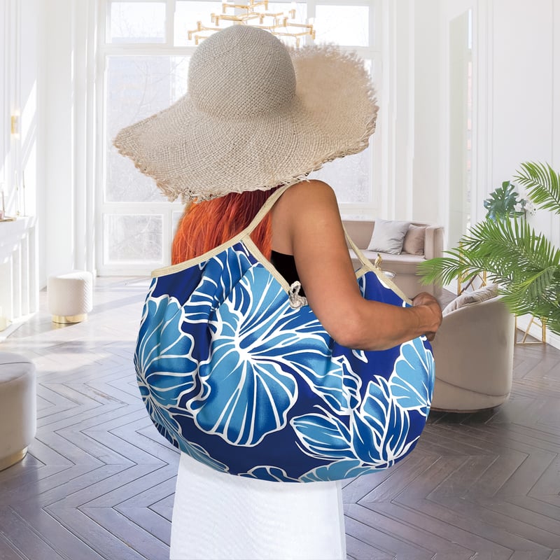 Hawaiian_Ohanabag｜フラレッスン用バッグ【XLL】ハウナニブルー | Hawa