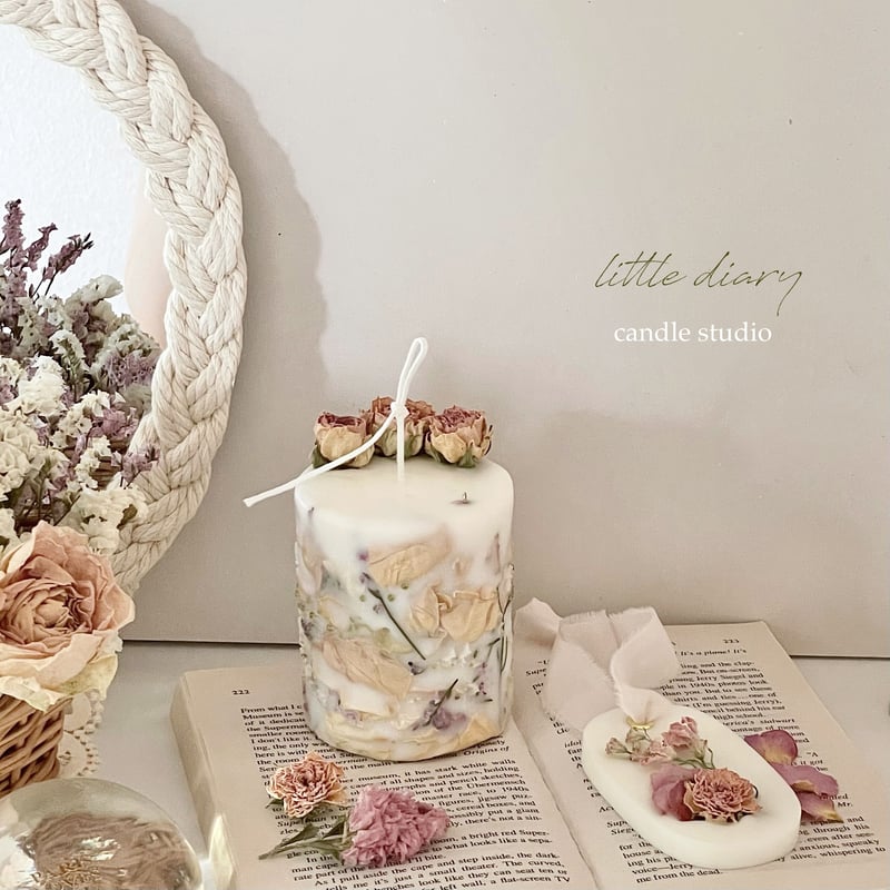 完売】極小薔薇リトルウッズソイキャンドル