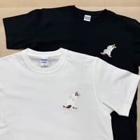 猫刺繍Tシャツ