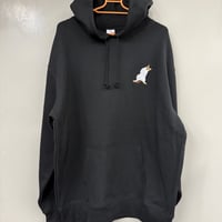 猫パーカー/黒
