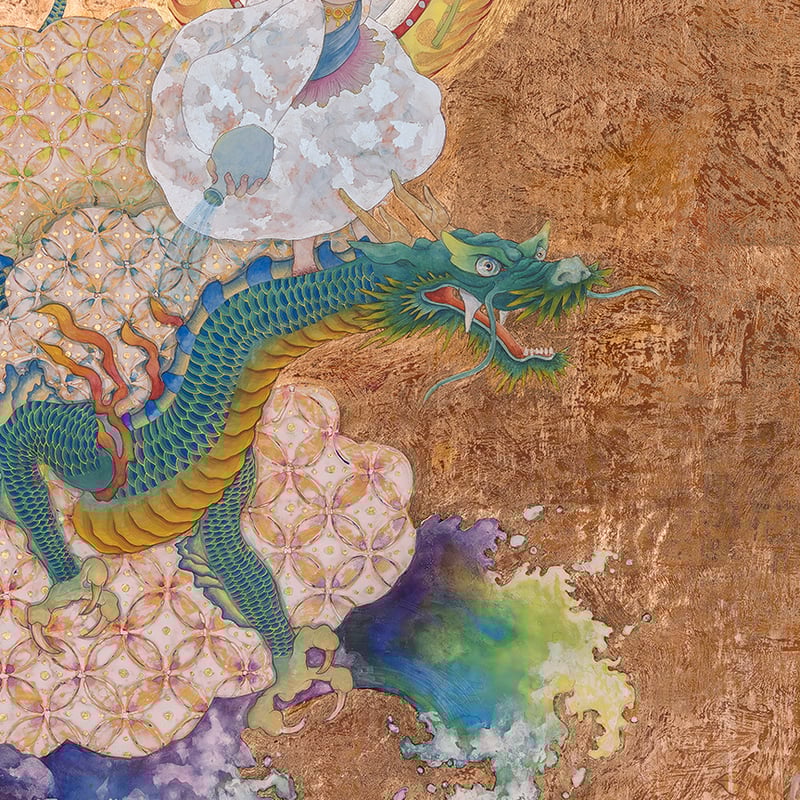 慈愛とエネルギーの神様🩵ベビー龍頭観音ちゃん 初版10枚 | 工房 映水