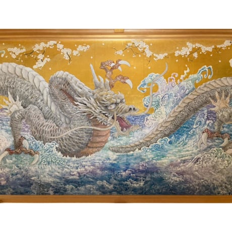 白龍神桜波図🐲特大ステッカー