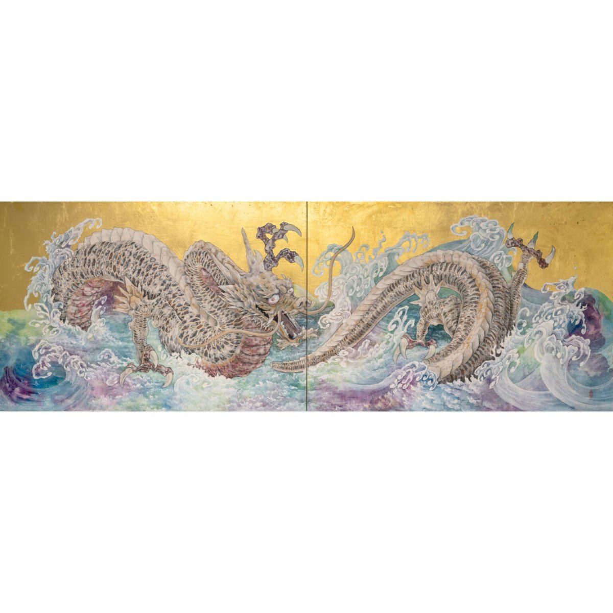人気No. 1👑 白龍神波図 ジークレー版画《増版No.21〜30