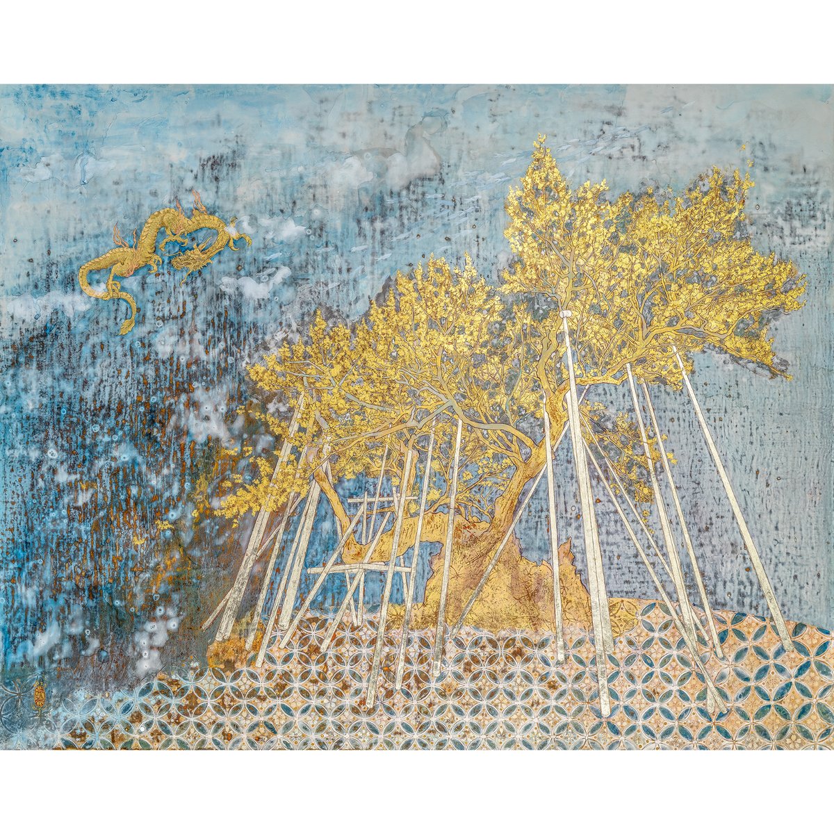 L3( *¯ ꒳¯*)　　桜　金箔押しステキなキラキラ　見開き御朱印です L3( *¯ ꒳¯*) 桜 金箔押しステキなキラキラ 見開き御朱印です L3