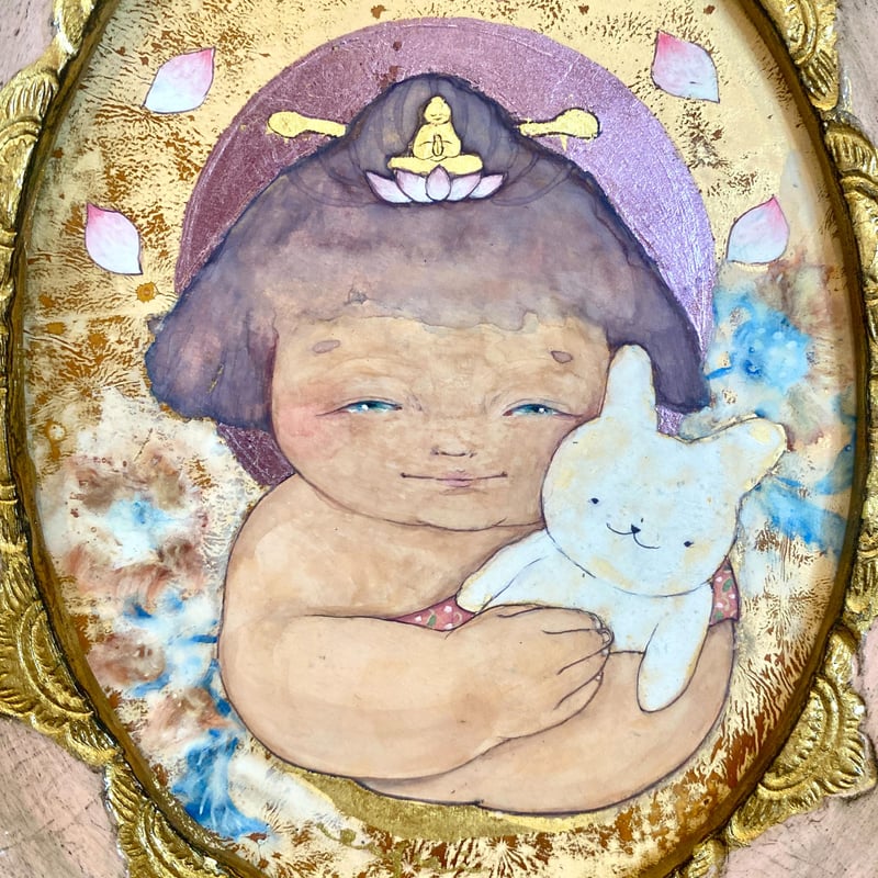 15万円です。ウサギちゃん(絵画) 15万円です。ウサギちゃん(絵画)