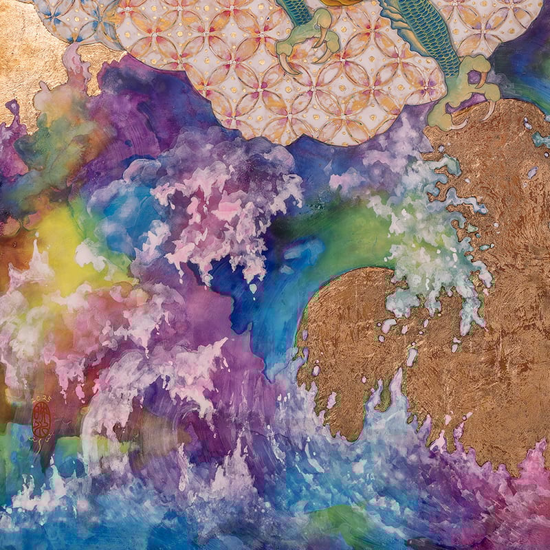 慈愛とエネルギーの神様🩵ベビー龍頭観音ちゃん 初版10枚 | 工房 映水