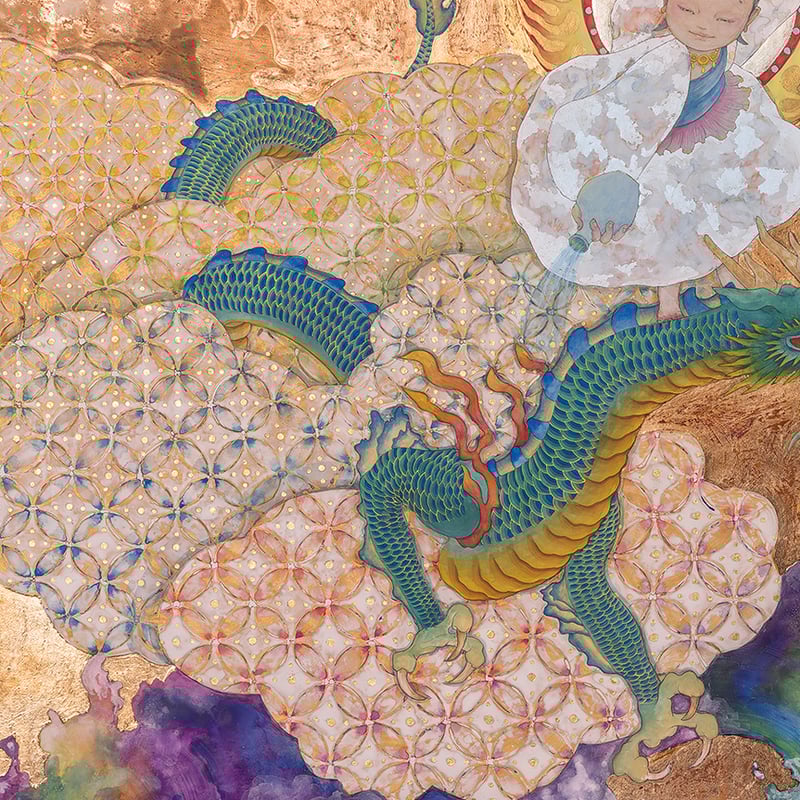 慈愛とエネルギーの神様🩵ベビー龍頭観音ちゃん 初版10枚 | 工房 映水