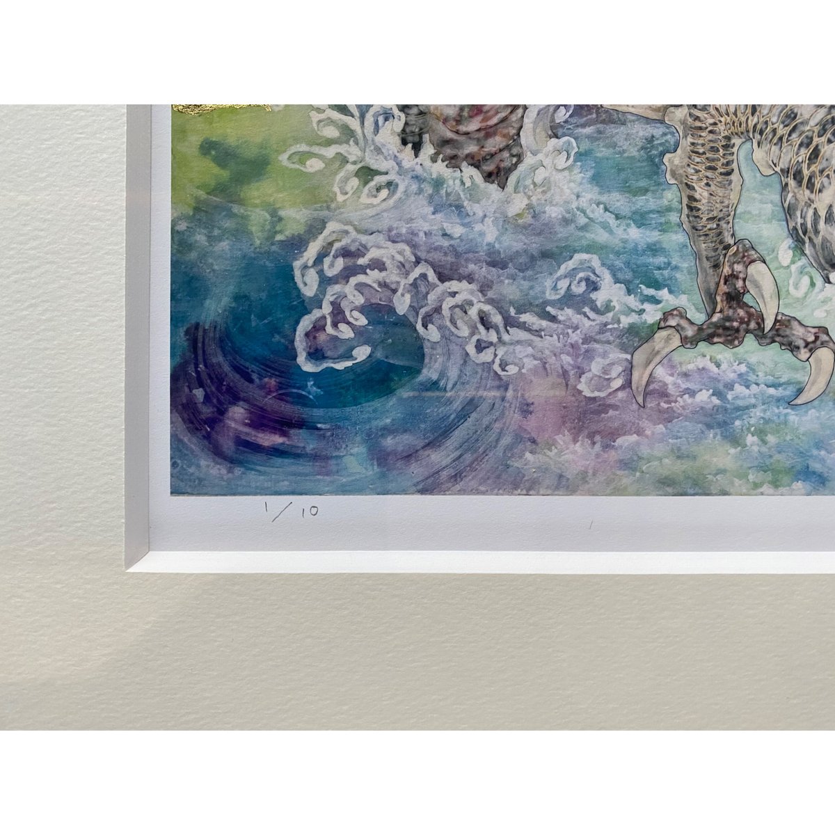 人気No. 1👑 白龍神波図 ジークレー版画《増版No.21〜30