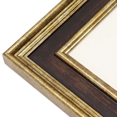 アンティークボタニカル図鑑　マーブルダブルマット額装品 イギリスのアンティーク雑貨、カラフルなお花の陶器製のシンブル