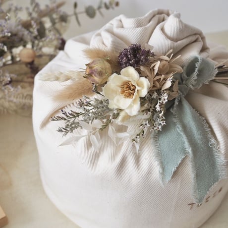 おむつケーキ natural   名前刺繍あり