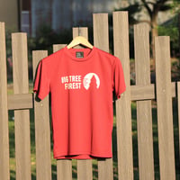 プラクティスTシャツ　front tree（バーガンディー）