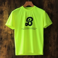 Bマーク　Tシャツ　蛍光イエロー