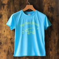 くまちゃん　Tシャツ　アクアブルー