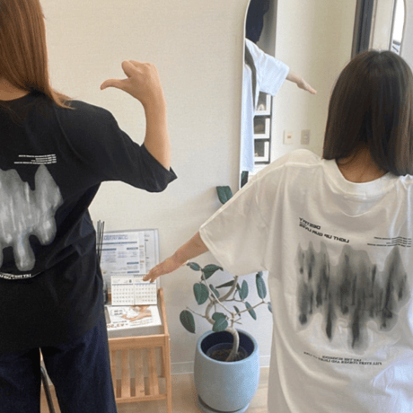 New！バックプリントTシャツ 黒