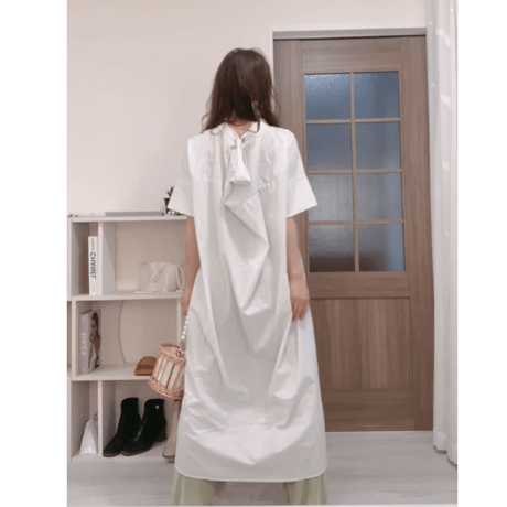 新作✨バックデザインロングトップス