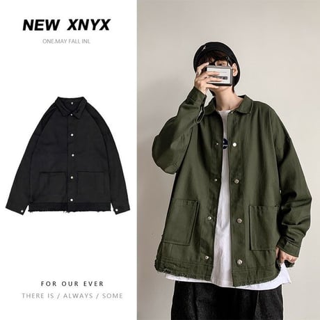 【MENS】デニム風シャツ