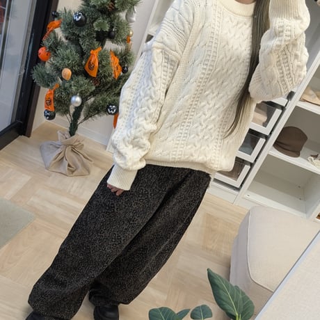NEW！鍵編みニット ホワイト