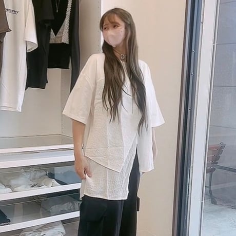 New！アシメデザインカットソー