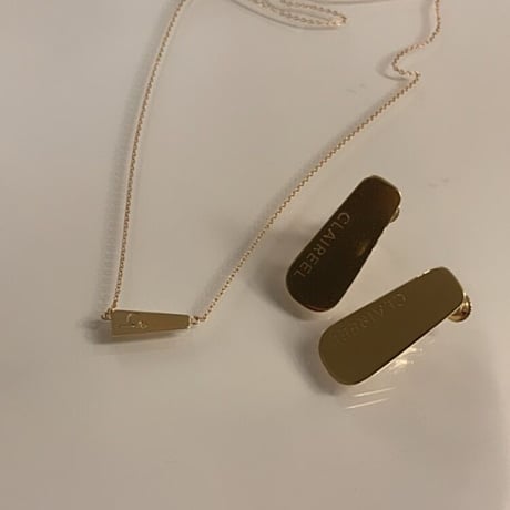 ★限定set価格★18金オリジナルネックレス(華奢タイプA)＋ピアス