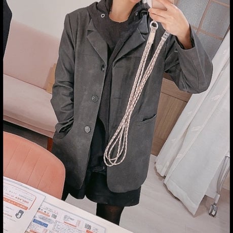 レザー調ジャケット