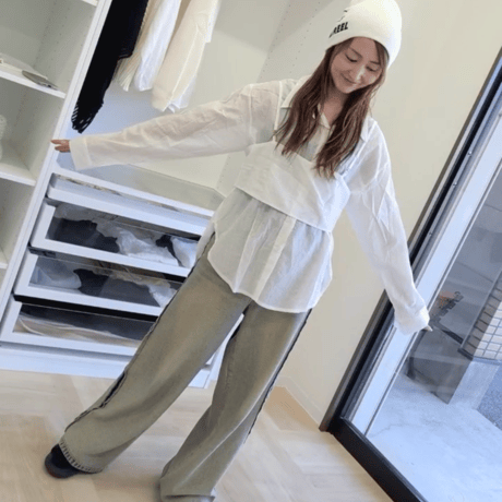 New！ビスチェ付きシャツ