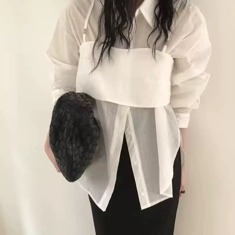 New！ビスチェ付きシャツ