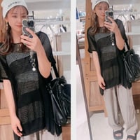 NEW！サマーニットチュニック 黒