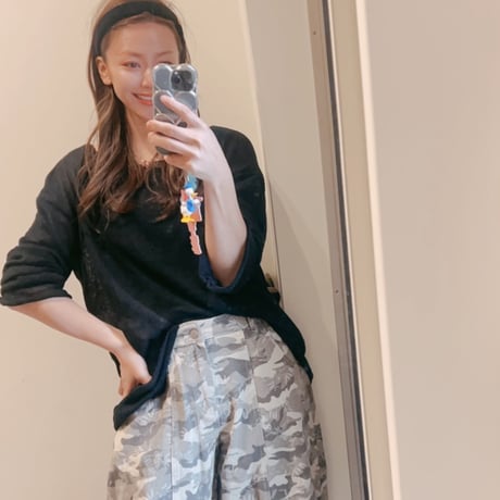 春夏NEW！シースルーサマーニット　ブラック