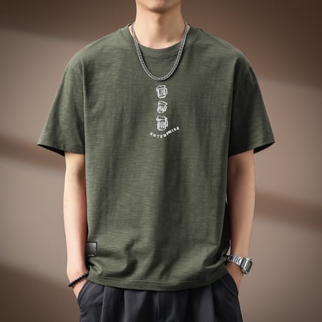 ビールプリントTシャツ