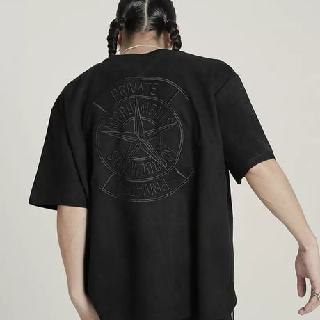 刺繍Tシャツ(ブラック)