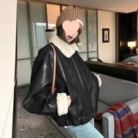 NEW！レザー調ボアジャケット