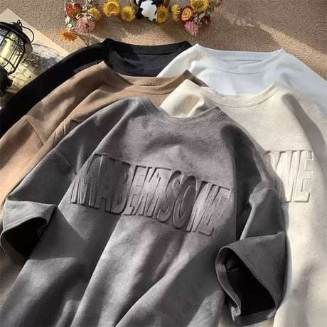 春夏NEW！スエードTシャツ　キャメル