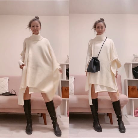 アシメトリーワンピース