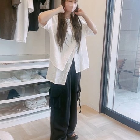 New！アシメデザインカットソー