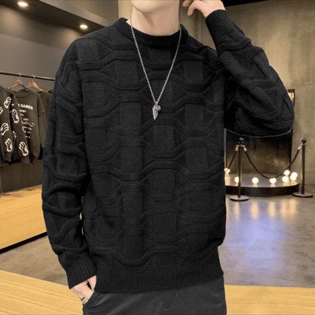 (新作)men'sシンプルデザインニット