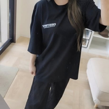 New！バックプリントTシャツ 黒