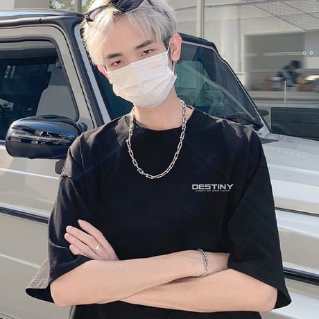 New！バックプリントTシャツ 黒