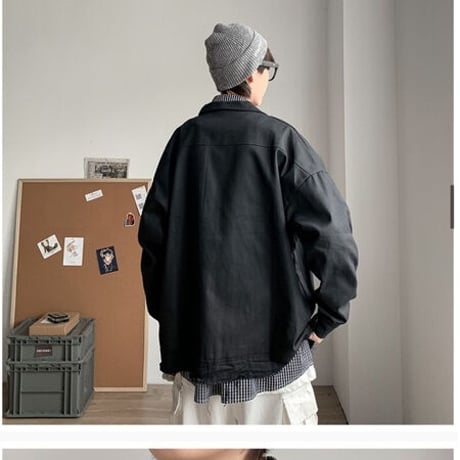 【MENS】デニム風シャツ