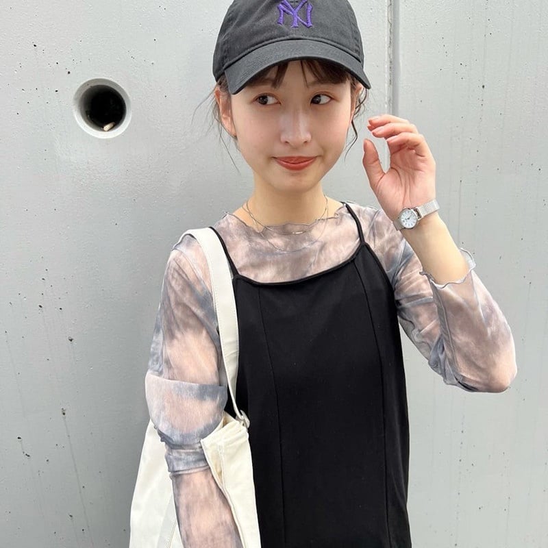 NEW！タイダイ柄シースルートップス | CLAIREEL